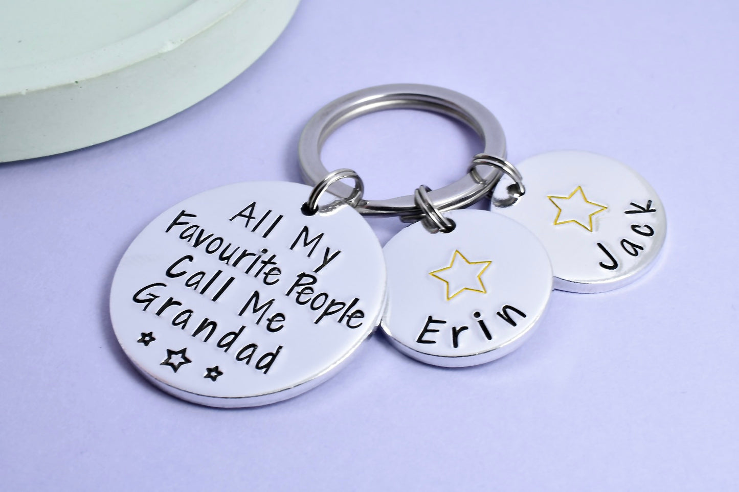 All My Favourite People Call Me Keyring • Grandad Gift • Father's Day Gift • Customisable Key Chain • Grandkids Names • Daddy Gift