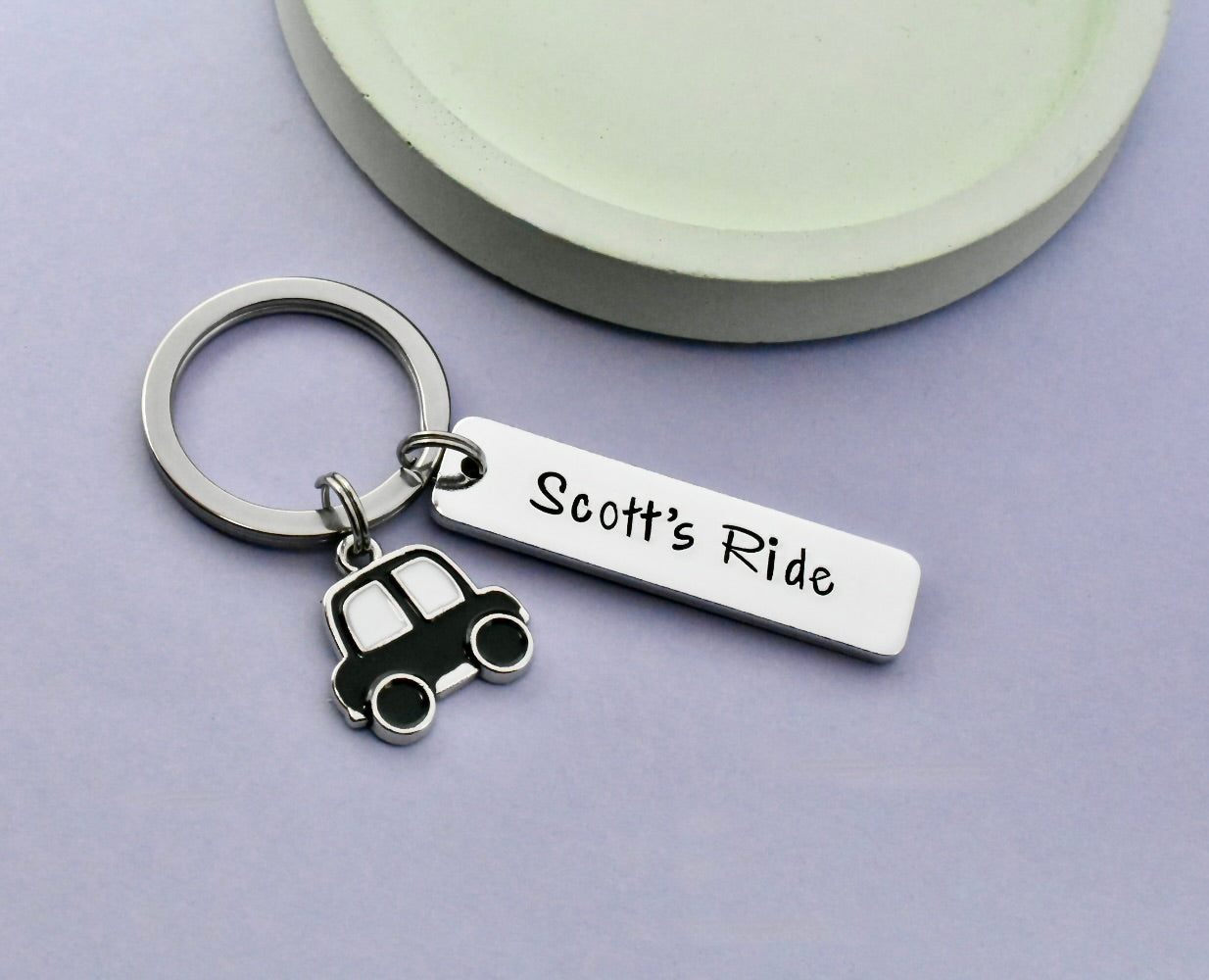 Personalised My Ride Keyring