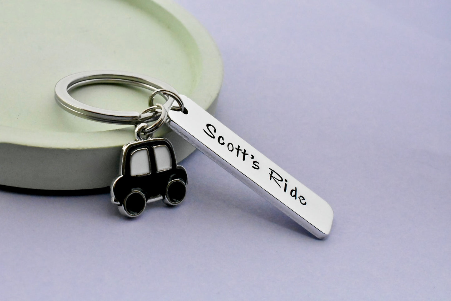 Personalised My Ride Keyring