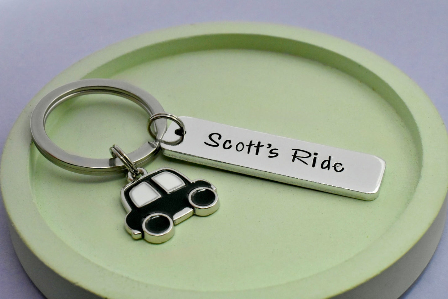 Personalised My Ride Keyring