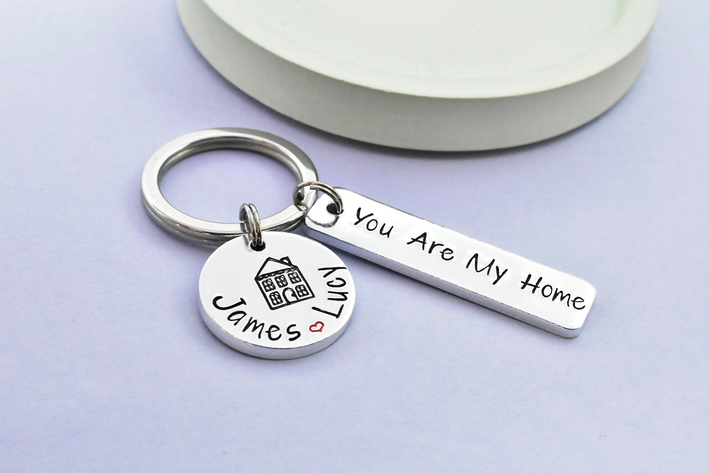 You Are My Home Personalised Keyring • Gift For Partner • New Home • House Keys Gift • Housewarming Present