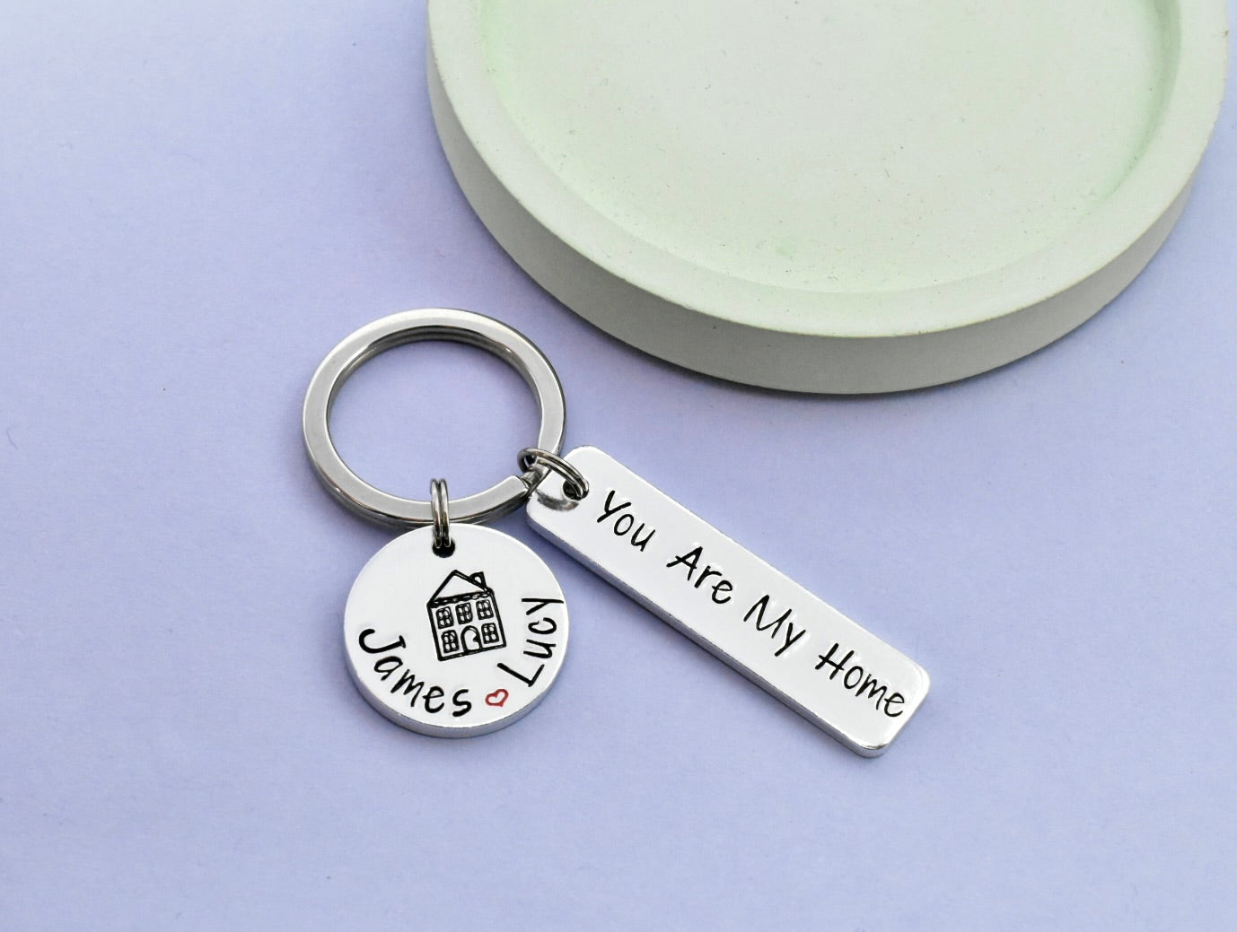 You Are My Home Personalised Keyring • Gift For Partner • New Home • House Keys Gift • Housewarming Present