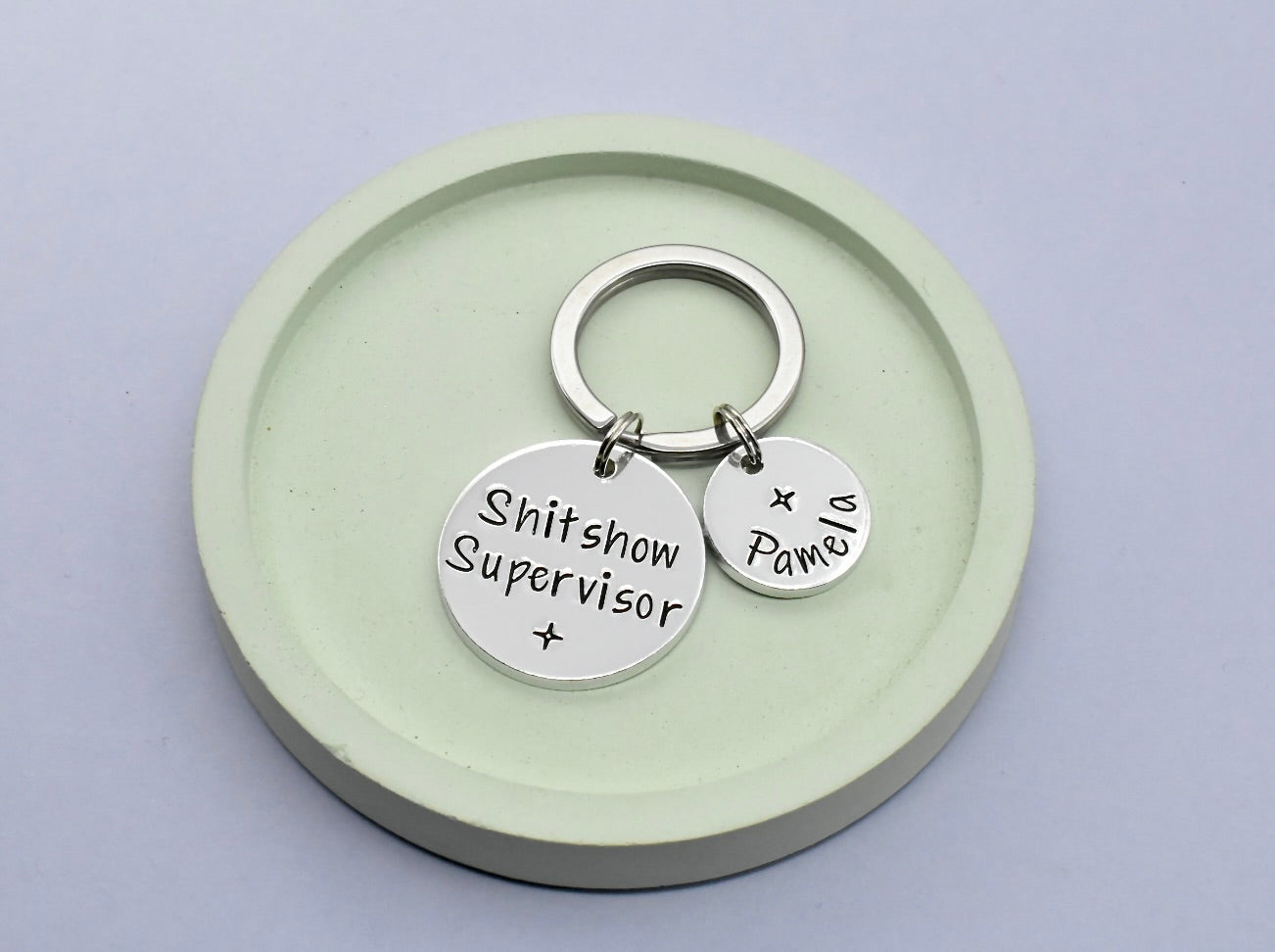 Shitshow Supervisor Personalised Keyring • Coworker Gift • Gift For Boss • Work Colleague Funny Present