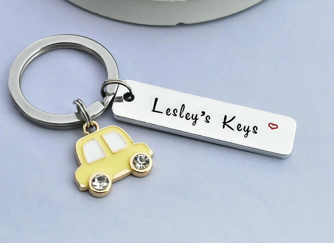 Personalised Car Keys Keyring