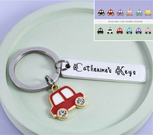 Personalised New Car Owner Keyring