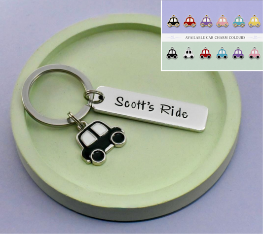 Personalised My Ride Keyring