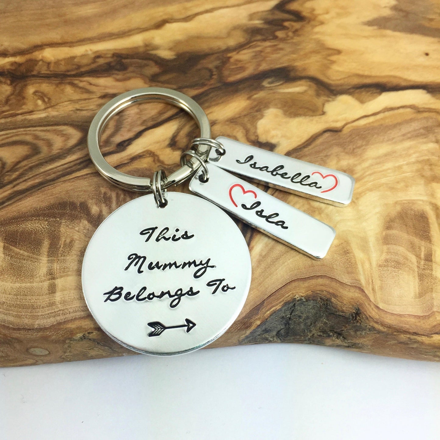 Personalised This Mummy Belongs To Key Ring • Nana Keyring With Children's Names • Gift For Grandma/Nanny/Nana/Auntie/Godmother • Any Name