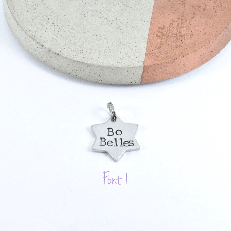 Additional Stainless Steel Star Charm To Add On To Bo Belles Key Chain