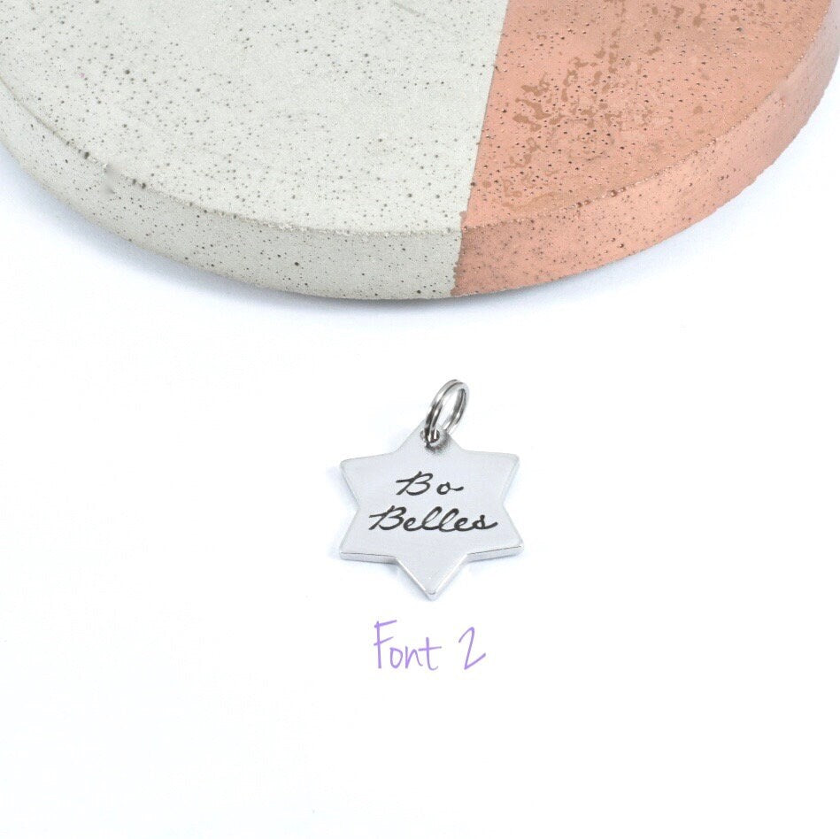 Additional Stainless Steel Star Charm To Add On To Bo Belles Key Chain