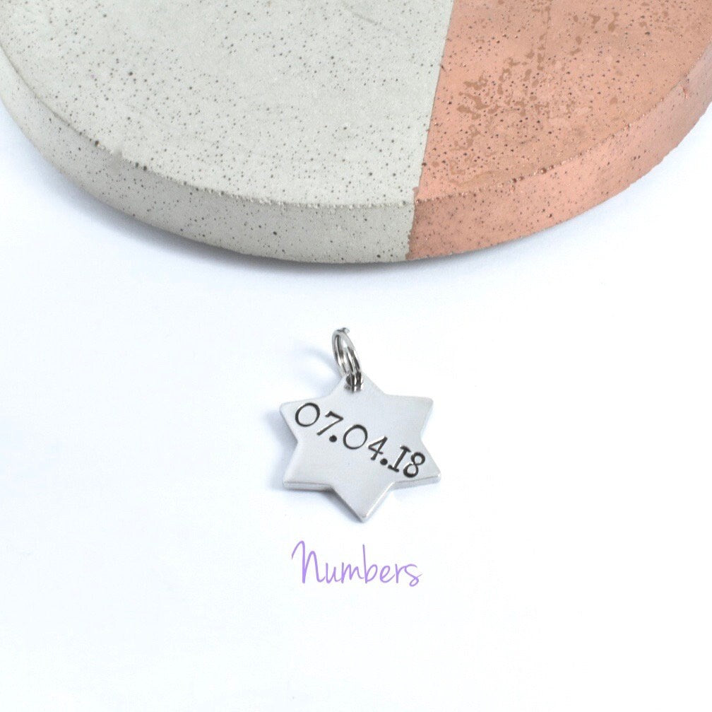 Additional Stainless Steel Star Charm To Add On To Bo Belles Key Chain