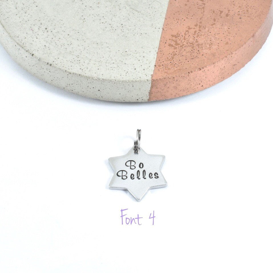 Additional Stainless Steel Star Charm To Add On To Bo Belles Key Chain