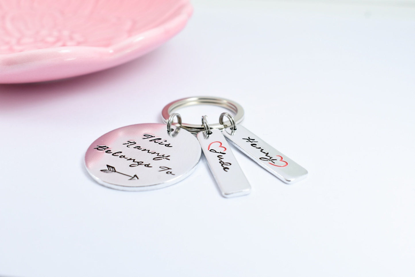 Personalised This Mummy Belongs To Key Ring • Nana Keyring With Children's Names • Gift For Grandma/Nanny/Nana/Auntie/Godmother • Any Name