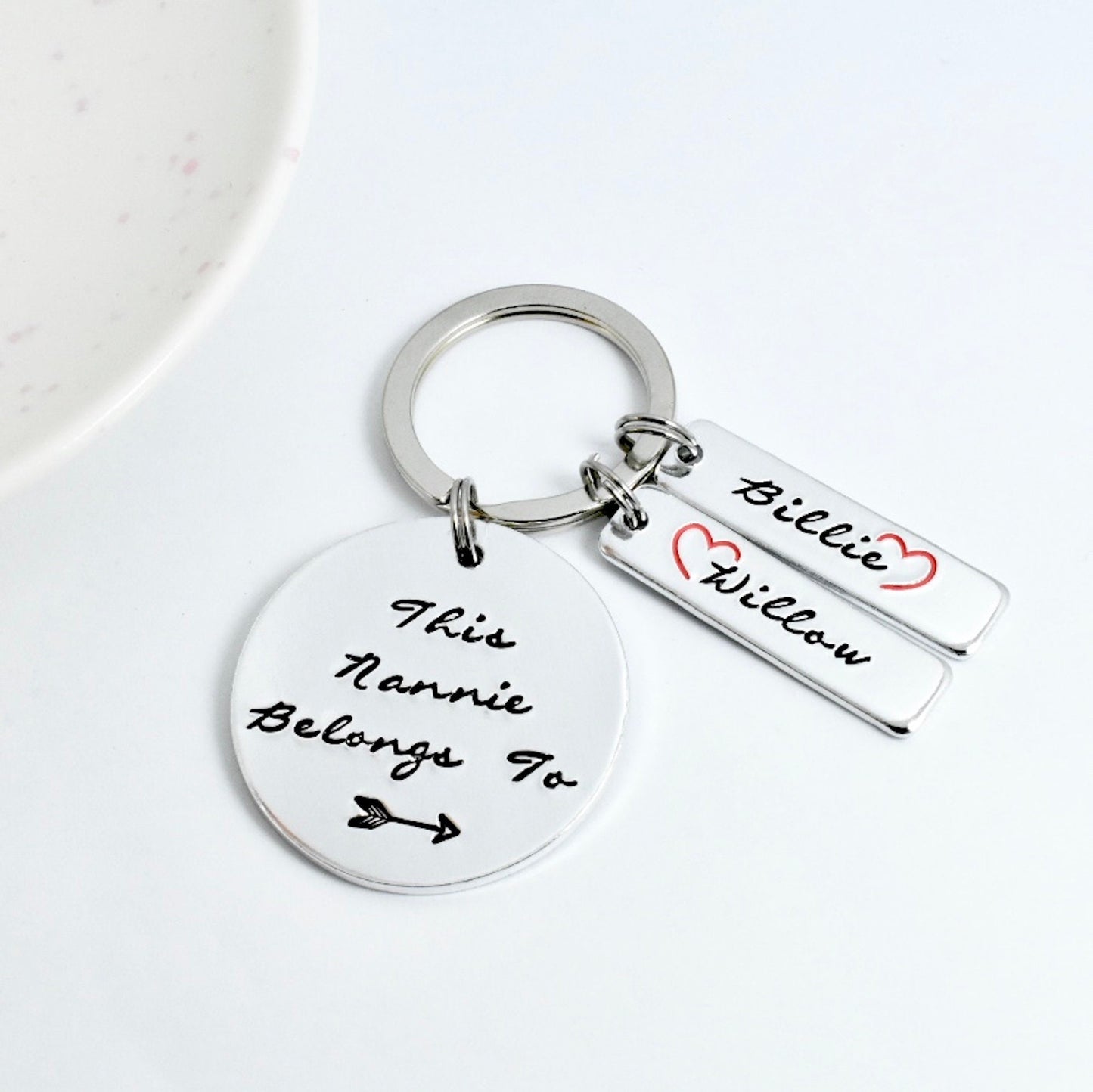 Personalised This Mummy Belongs To Key Ring • Nana Keyring With Children's Names • Gift For Grandma/Nanny/Nana/Auntie/Godmother • Any Name