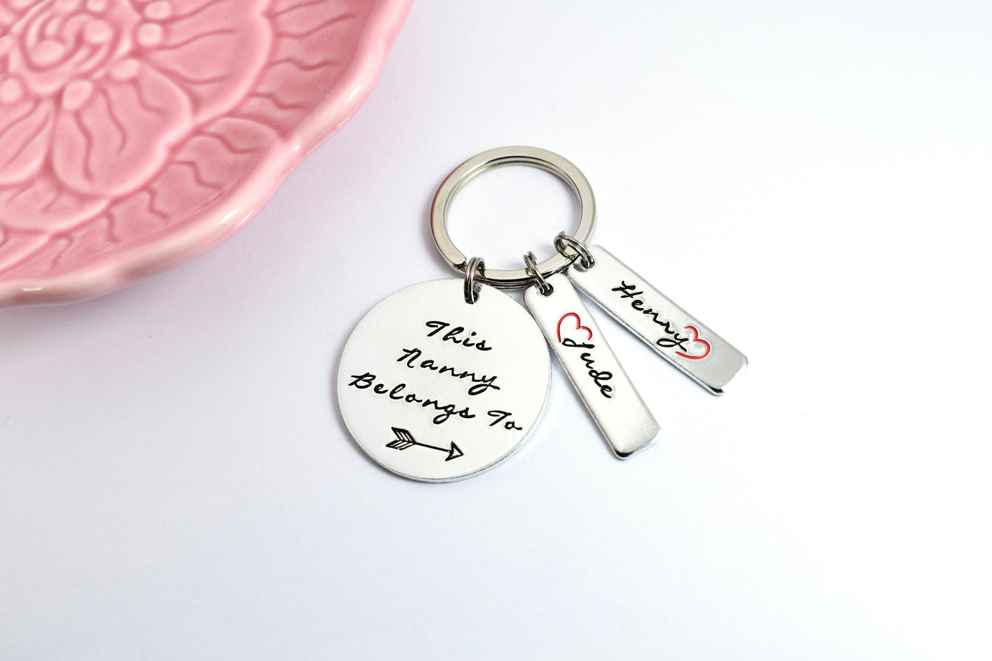 Personalised This Mummy Belongs To Key Ring • Nana Keyring With Children's Names • Gift For Grandma/Nanny/Nana/Auntie/Godmother • Any Name