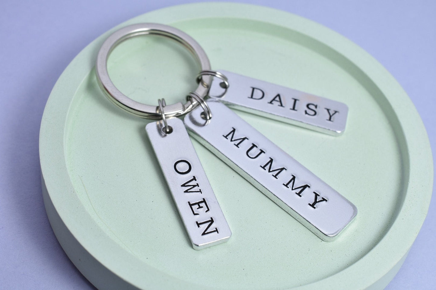 Personalised Keyring For Mummy • Key Ring With Children's Names • Gift For Daddy • Gift For Nana • Gift For Grandparent • Grandad