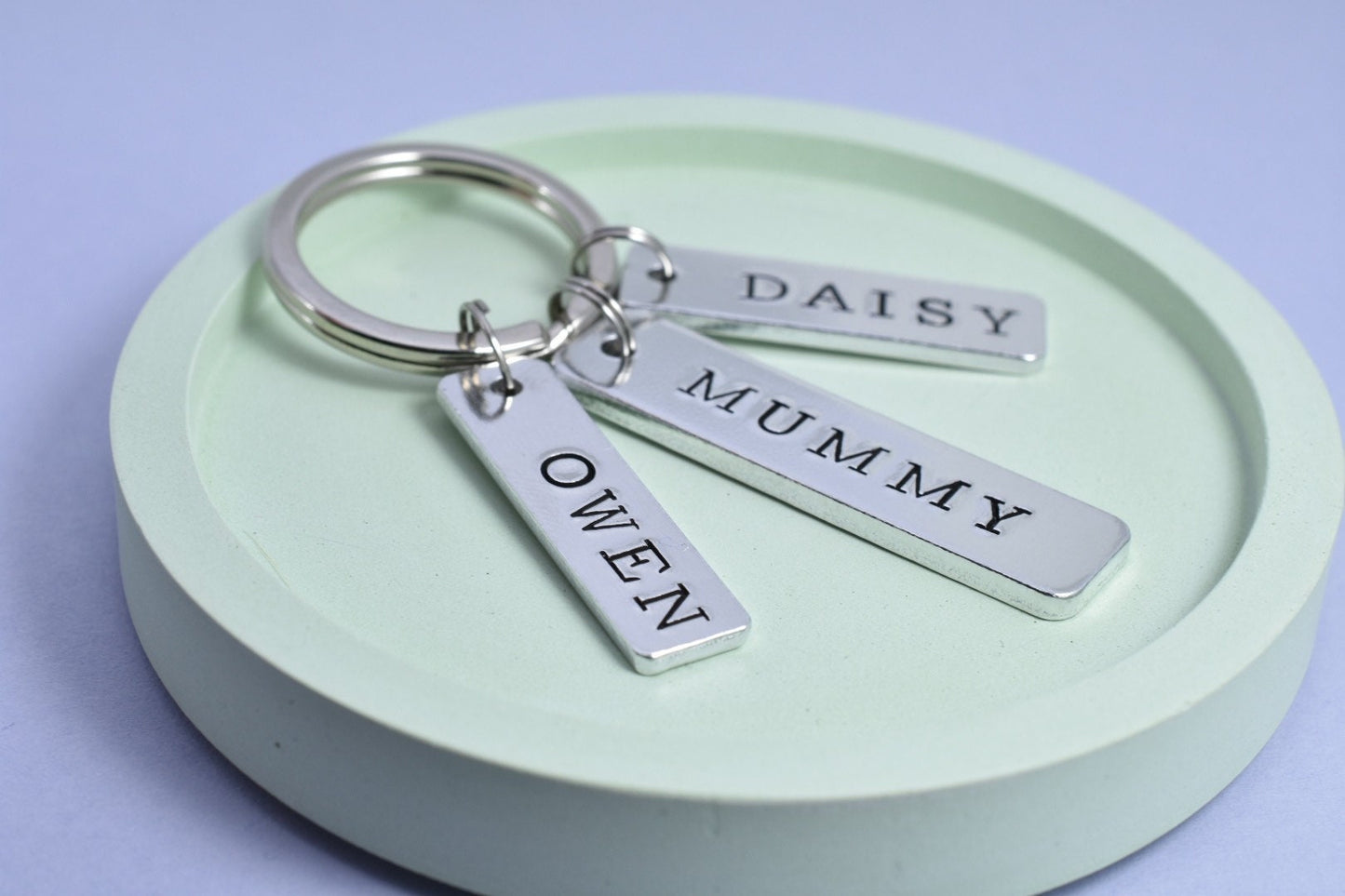 Personalised Keyring For Mummy • Key Ring With Children's Names • Gift For Daddy • Gift For Nana • Gift For Grandparent • Grandad