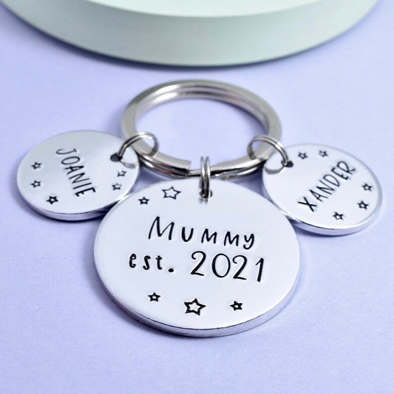 Mummy Gift • Personalised With 'Mummy Est.' Plus Year • With Children's Names • For New Mum • First Time Parent • Daddy • Nanny etc