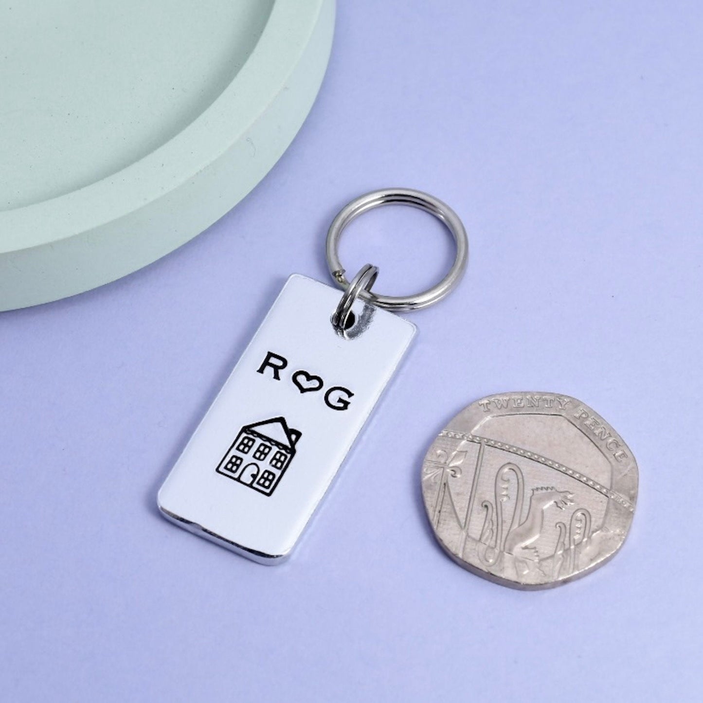 Personalised Motorbike Keyring • Motorcycle Key Ring • Personalised With Biker Initials • Superbike Fan • Motorcyclist Gift • Bikie Gift