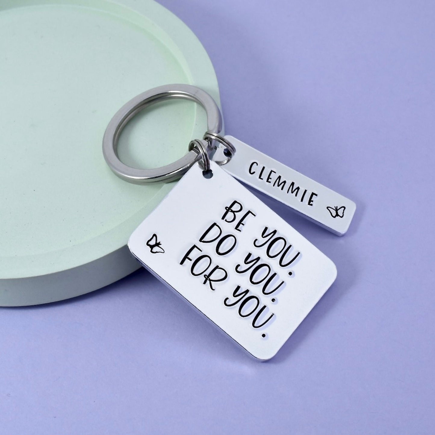 Personalised Motivational Keyring • Inspirational Gift • Quote Keyring • Be You • Do You • For You • Confidence Keyring Gift • Positivity