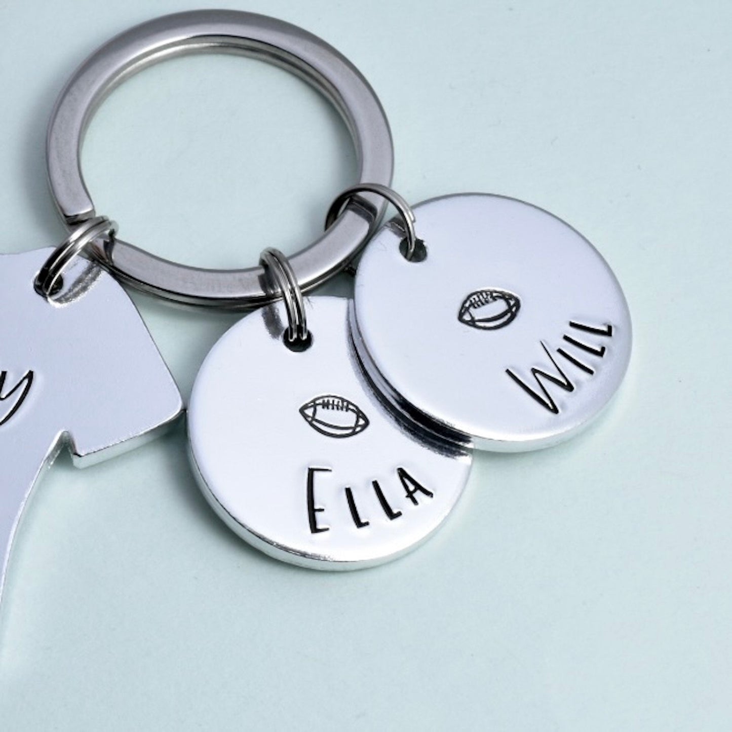 Additional Aluminium Disc Charm To Add On To Bo Belles Key Chain