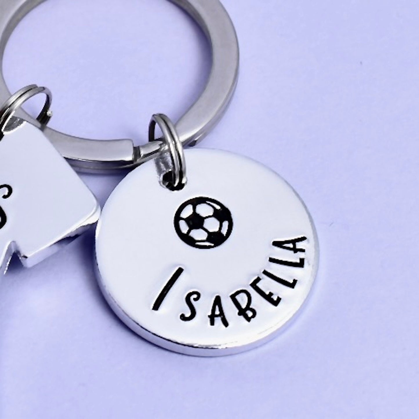 Additional Aluminium Disc Charm To Add On To Bo Belles Key Chain