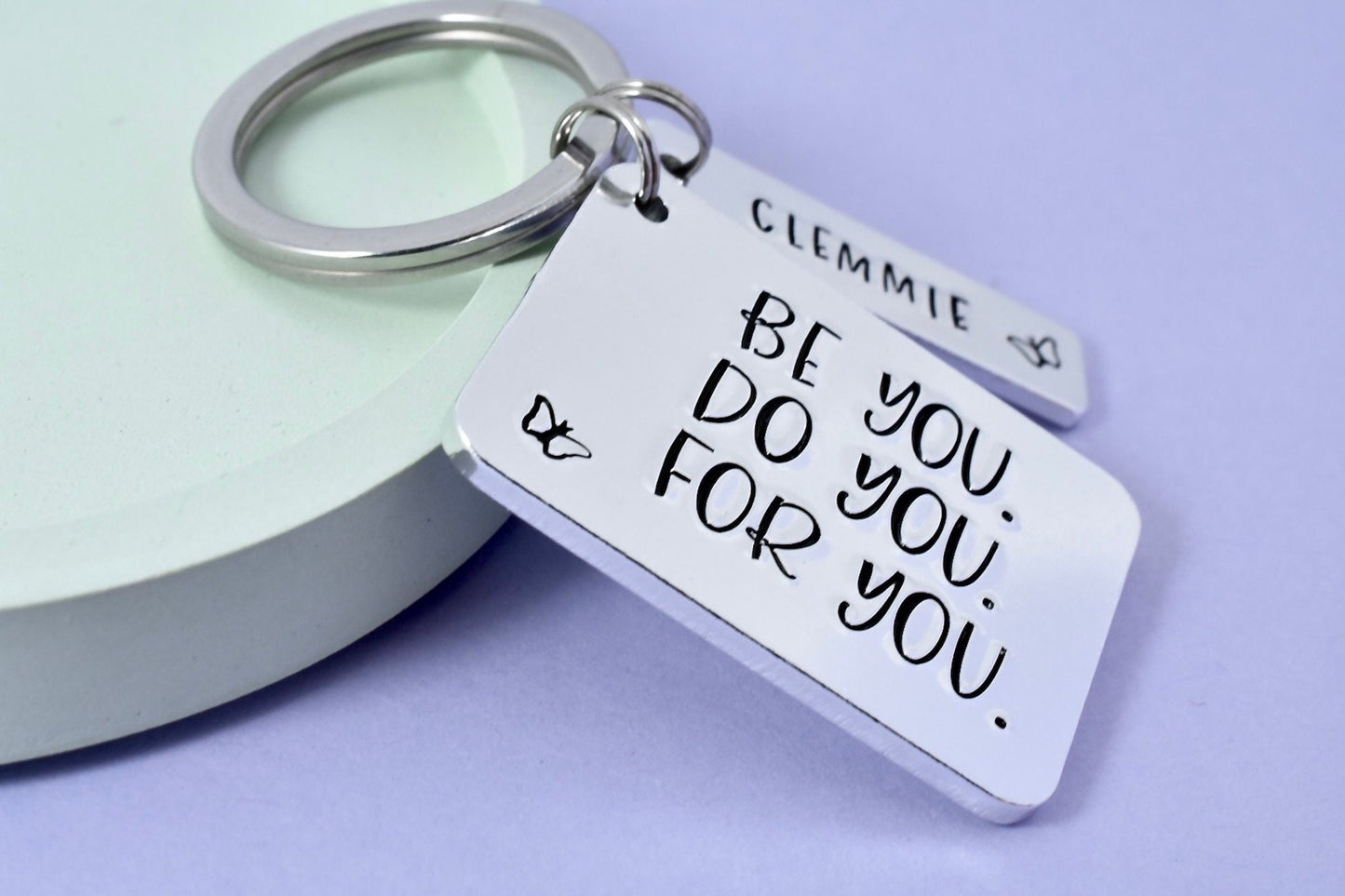 Personalised Motivational Keyring • Inspirational Gift • Quote Keyring • Be You • Do You • For You • Confidence Keyring Gift • Positivity