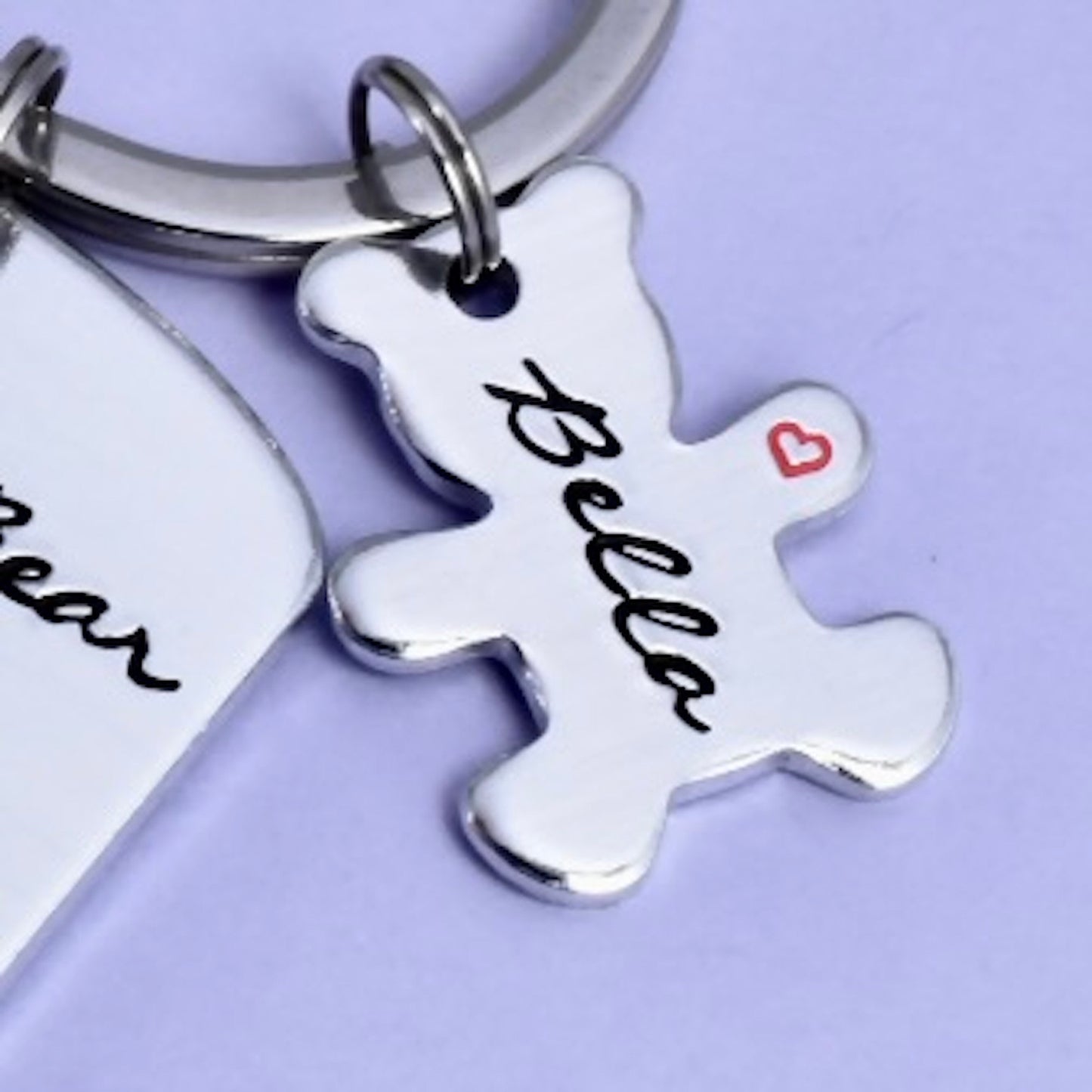 Additional Aluminium Bear Charm To Add On To Bo Belles Key Chain