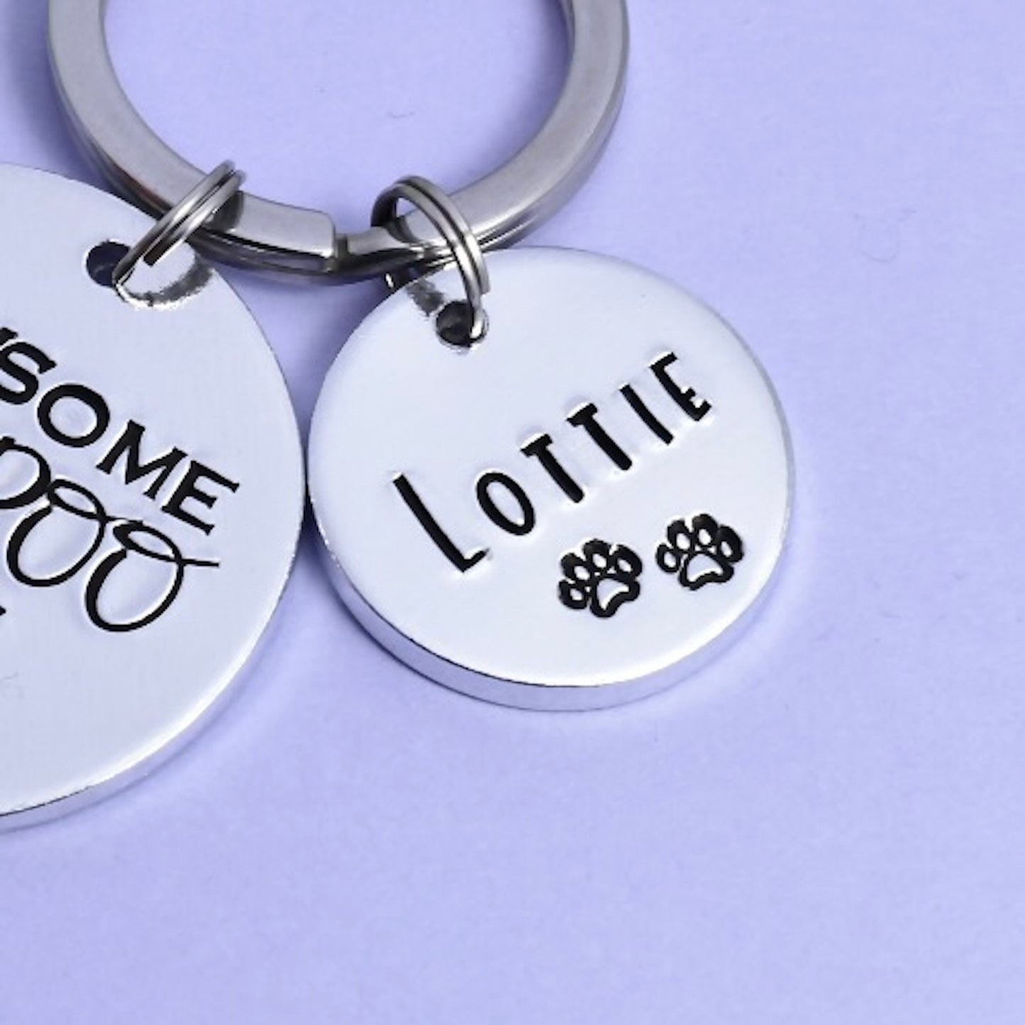 Additional Aluminium Disc Charm To Add On To Bo Belles Key Chain