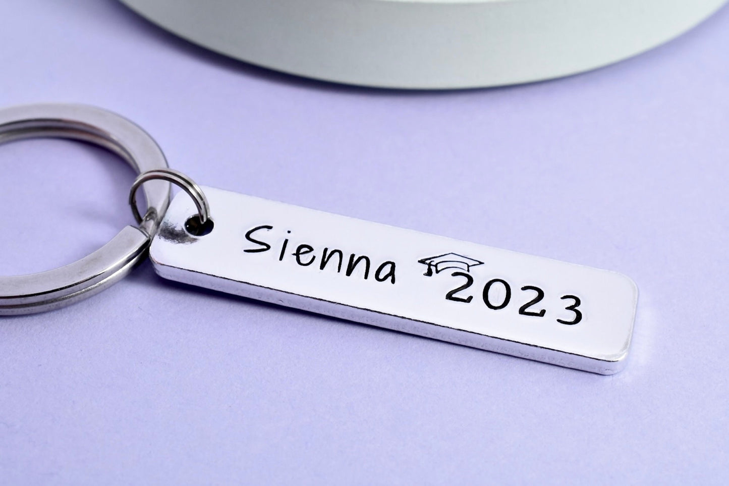 Graduation Keyring • Grad Gift Key Chain • University End Present • Degree Key Ring • Uni Student Gift • Graduation Year • Final Year Gift