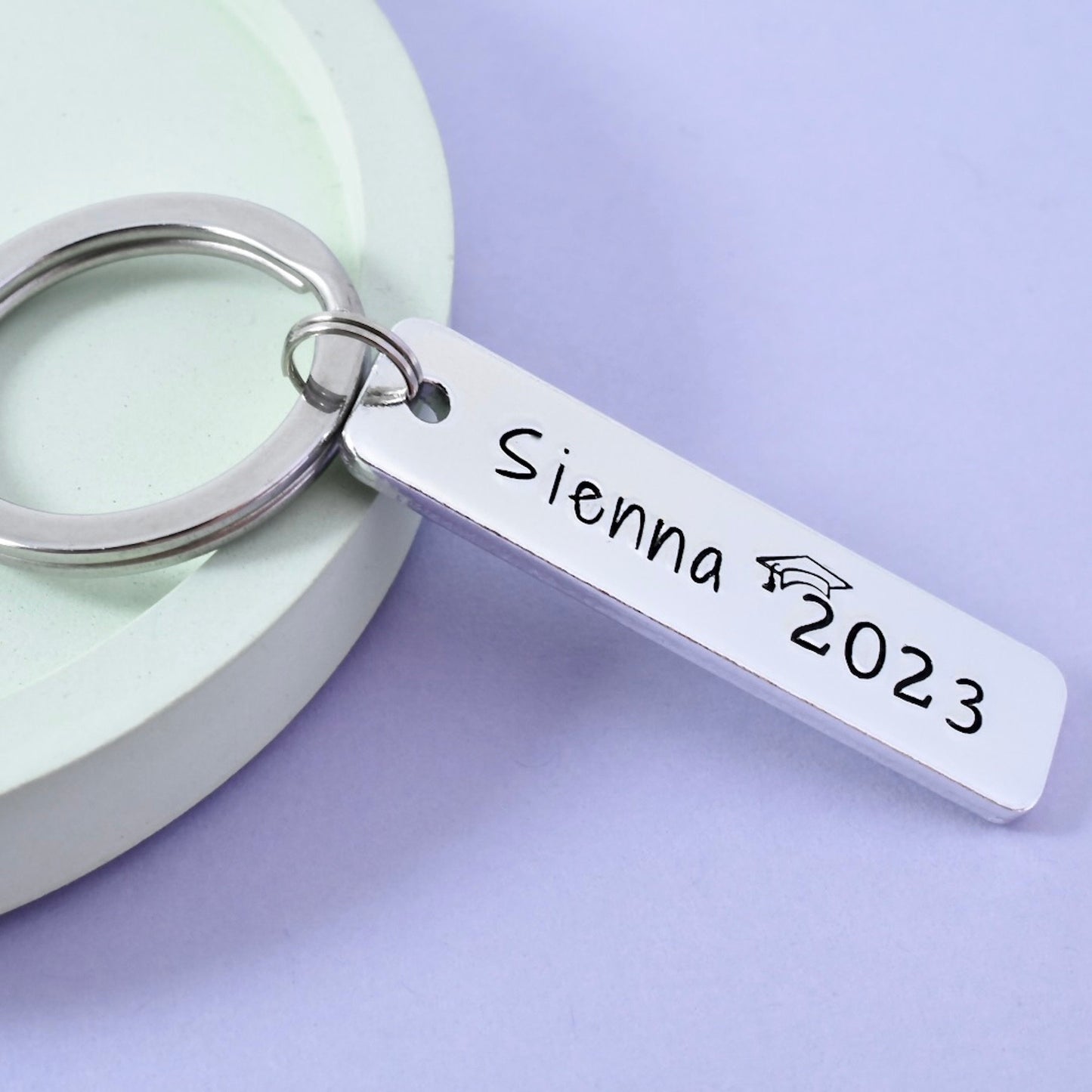 Graduation Keyring • Grad Gift Key Chain • University End Present • Degree Key Ring • Uni Student Gift • Graduation Year • Final Year Gift