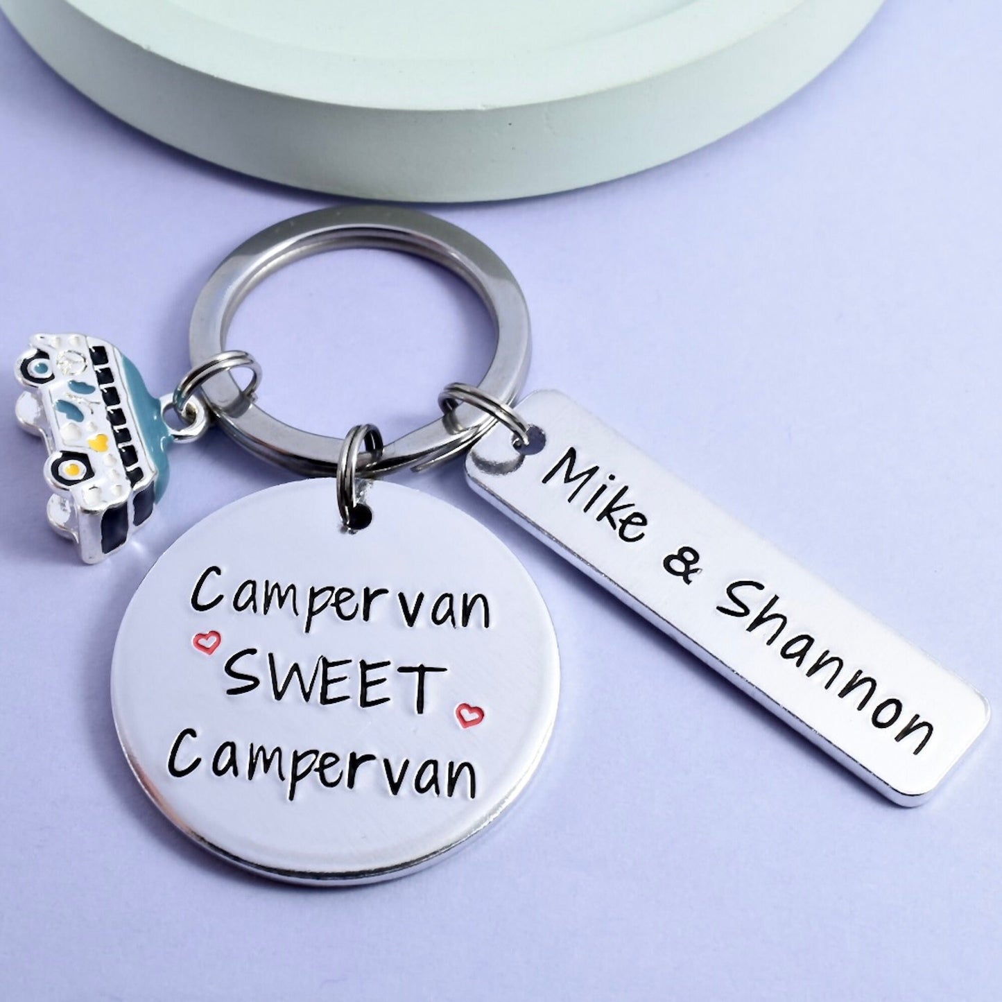 Campervan Sweet Campervan Keyring • Personalised Campervan Keychain • Gift For Camping Enthusiast • Caravan Keys • Caravaner Gift •Motorhome