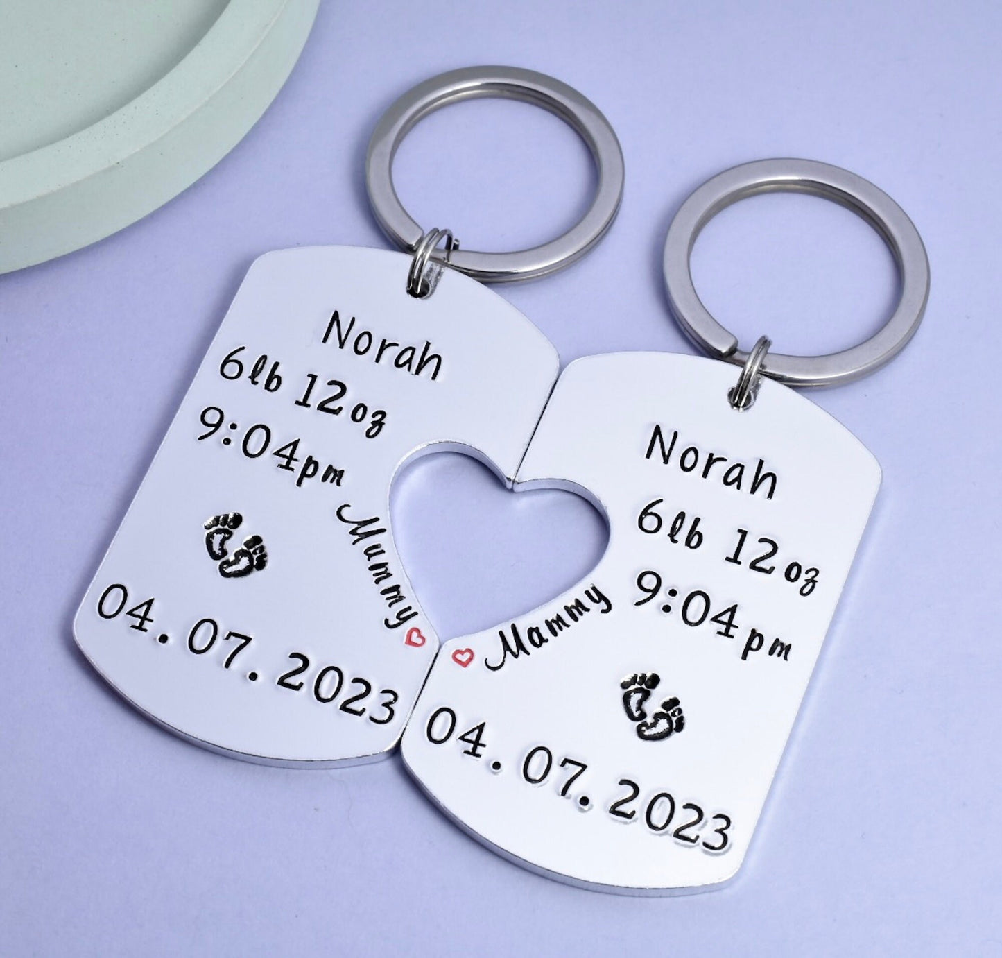 Personalised New Baby Gift With Birth Details • Keepsake Gift For New Parents • Gift For New Mummy, Daddy, Grandparent, Aunties and Uncles