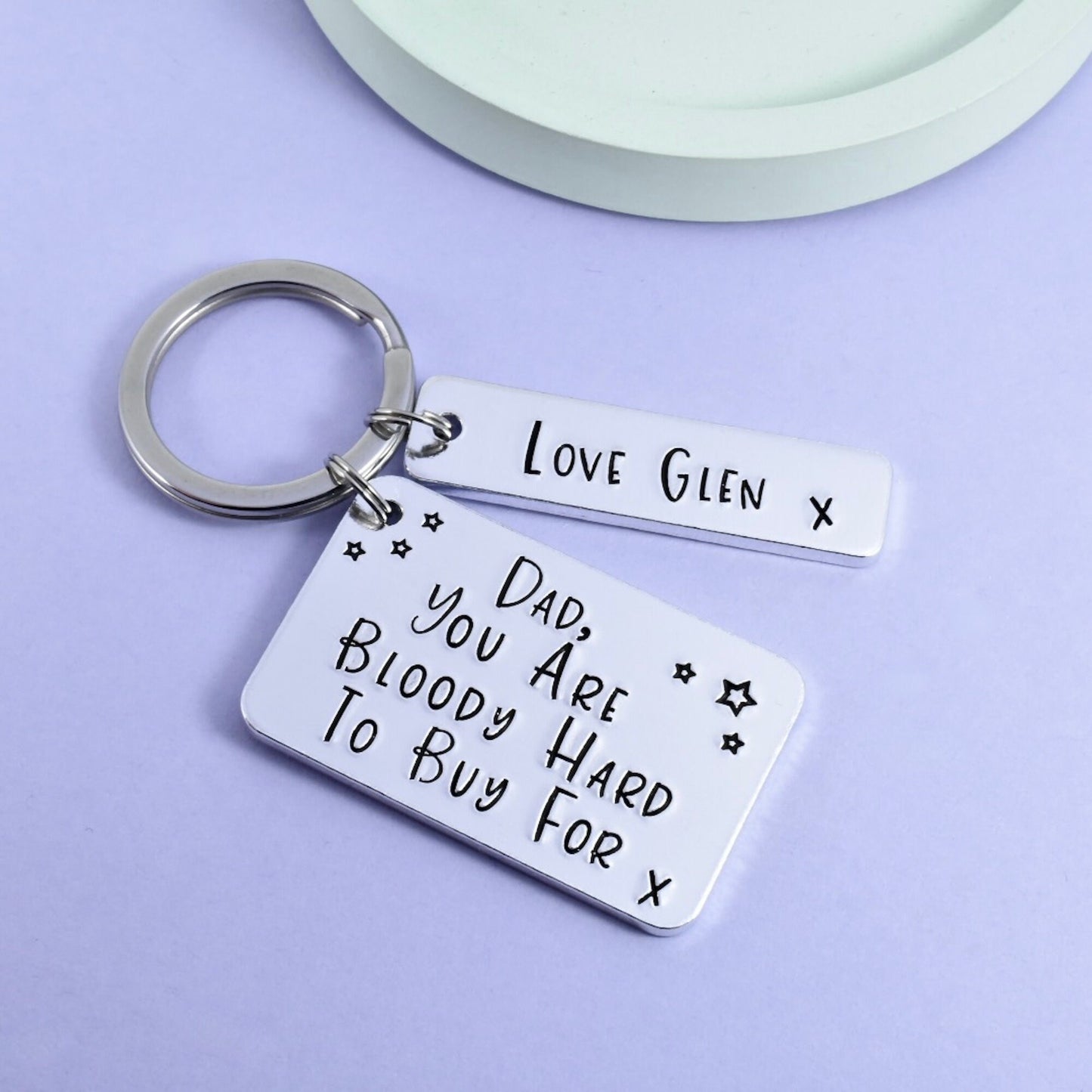 Gift For Dad • Hard To Buy For Keyring • Gift For Those Awkward To Buy For • Keyring For Him • Tricky To Buy For • Father's Day Gift
