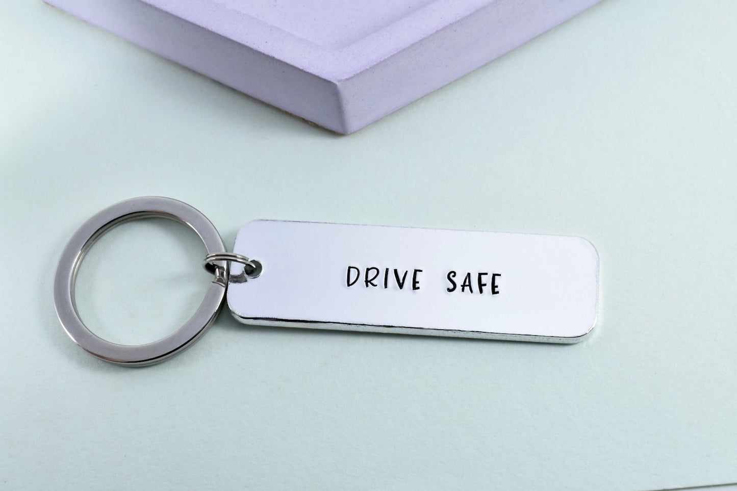 Gift For New Driver • Personalised Keyring With 'Drive Safe, We Love You' Plus Drivers Name • Just Passed Test • Learner Driver Key Ring
