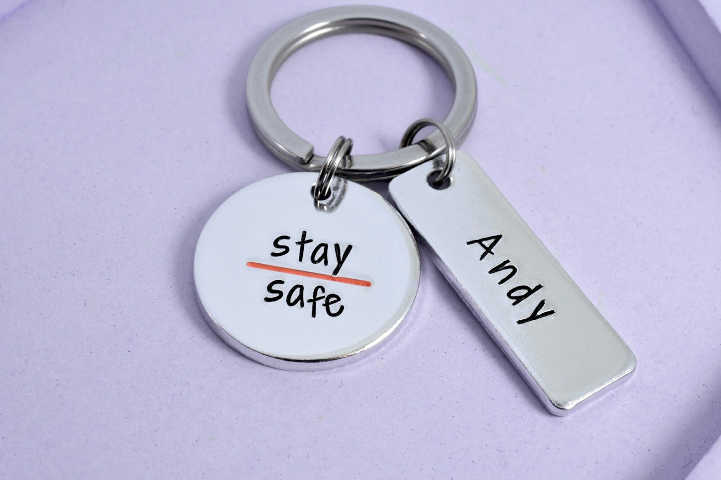 Thin Orange Line Keyring • Search and Rescue Worker Gift • Personalised SAR Present • Stay Safe • First Responder Gift