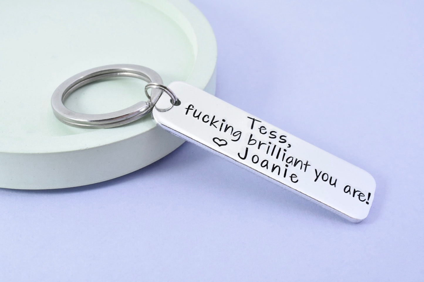 Fucking Brilliant You Are! Keyring • Best Friend Key Ring • Cute BFF Gift • Bestie Keychain • Personalised Friend Gift