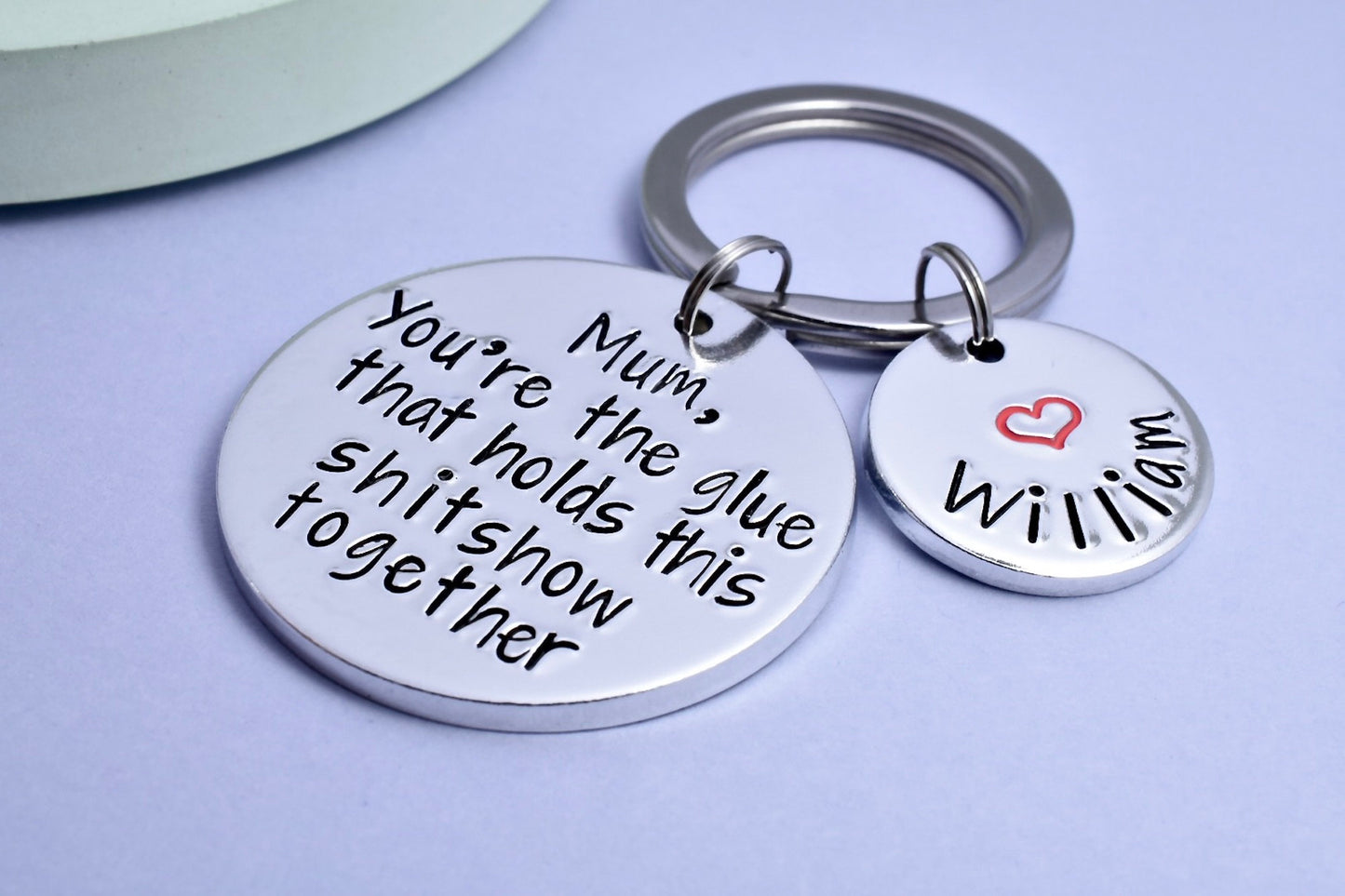 Mum, You're The Glue That Holds This Shitshow Together Keyring • Personalised Gift For Parent•Adult Child Gift For Mum •Mother's Day Present