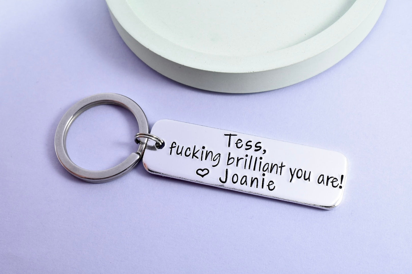 Fucking Brilliant You Are! Keyring • Best Friend Key Ring • Cute BFF Gift • Bestie Keychain • Personalised Friend Gift
