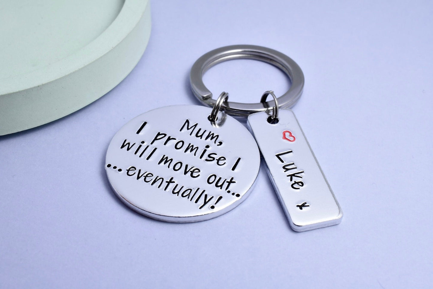 Mum, I Promise I Will Move Out...Eventually! Keyring • Gift For Parent • Present For Parent • Adult Child Gift For Mum • Mother's Day